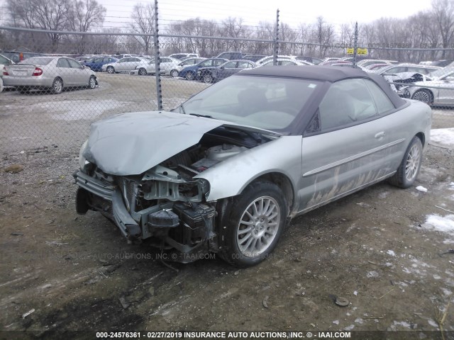 1C3EL55R65N541294 - 2005 CHRYSLER SEBRING TOURING GREEN photo 2