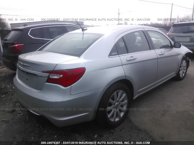 1C3CCBBB7CN278050 - 2012 CHRYSLER 200 TOURING SILVER photo 4