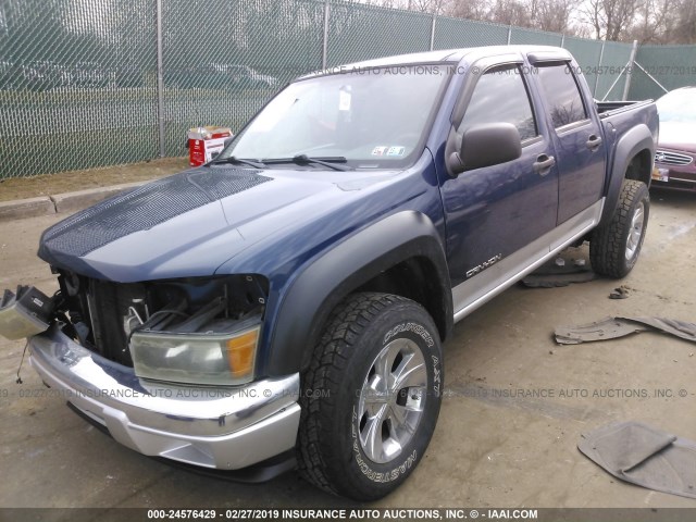 1GTDT136048110343 - 2004 GMC CANYON BLUE photo 2