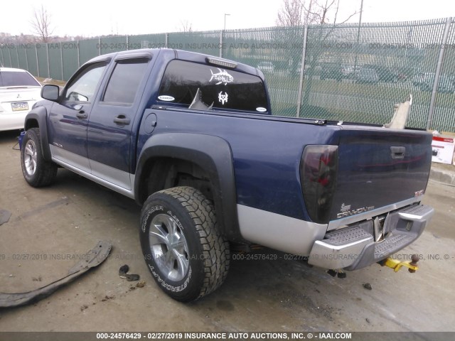 1GTDT136048110343 - 2004 GMC CANYON BLUE photo 3