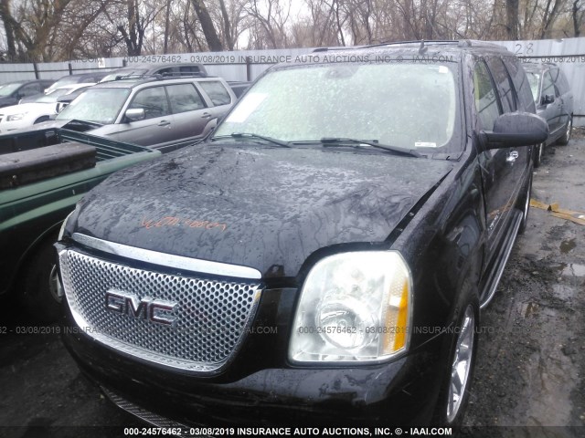 1GKFK66857J219694 - 2007 GMC YUKON XL DENALI BLACK photo 2