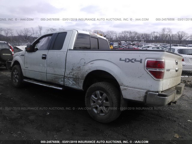 1FTFX1ET4DFA51678 - 2013 FORD F150 SUPER CAB WHITE photo 3