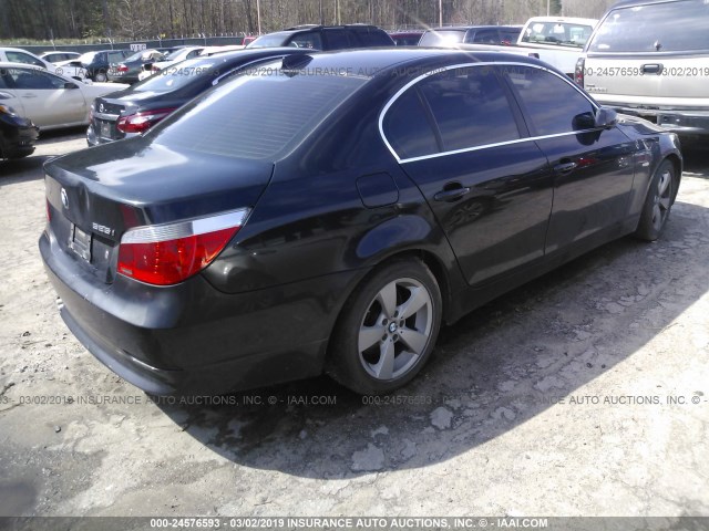 WBANF33596CB86397 - 2006 BMW 525 XI BLACK photo 4