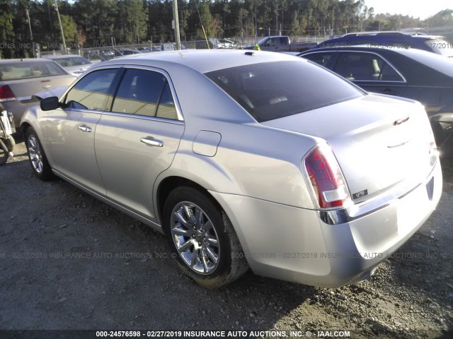 2C3CCACG2CH221252 - 2012 CHRYSLER 300 LIMITED SILVER photo 3