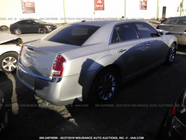 2C3CCACG2CH221252 - 2012 CHRYSLER 300 LIMITED SILVER photo 4