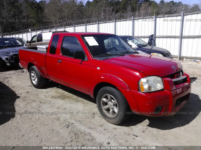 1N6DD26S92C375085 - 2002 NISSAN FRONTIER KING CAB XE RED photo 1