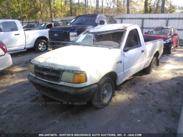 1FTCR10U0SUB31288 - 1995 FORD RANGER WHITE photo 2