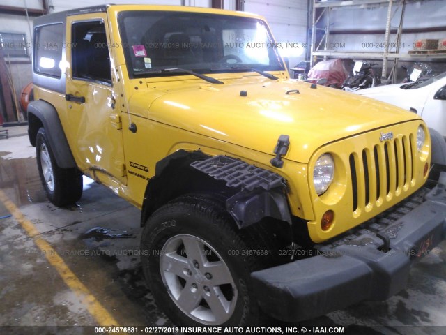 1J4AA2D17BL529375 - 2011 JEEP WRANGLER SPORT YELLOW photo 6