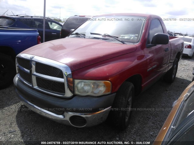 1D7HA16KX3J632202 - 2003 DODGE RAM 1500 ST RED photo 2