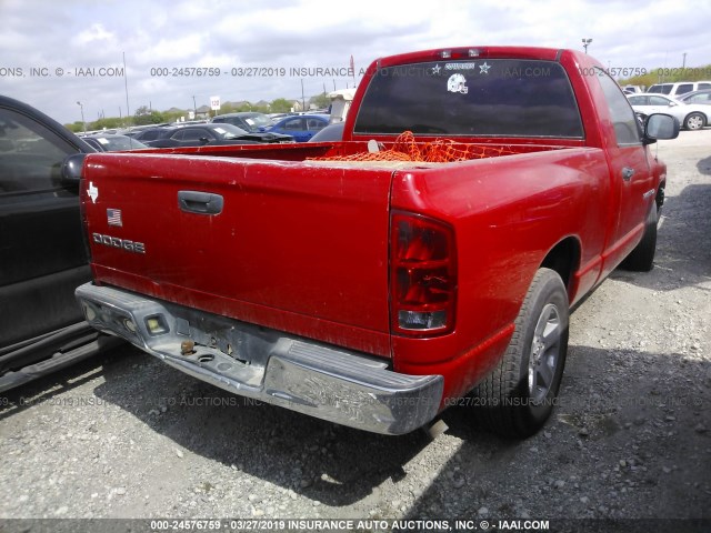 1D7HA16KX3J632202 - 2003 DODGE RAM 1500 ST RED photo 4