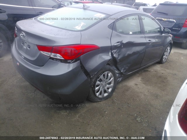 5NPDH4AE9DH184035 - 2013 HYUNDAI ELANTRA GLS/LIMITED GRAY photo 4