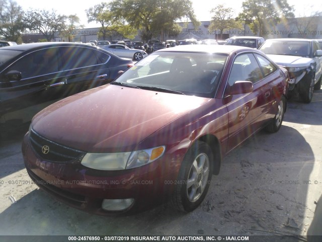 2T1CF22P71C481552 - 2001 TOYOTA CAMRY SOLARA SE/SLE წითელი ფოტო 2