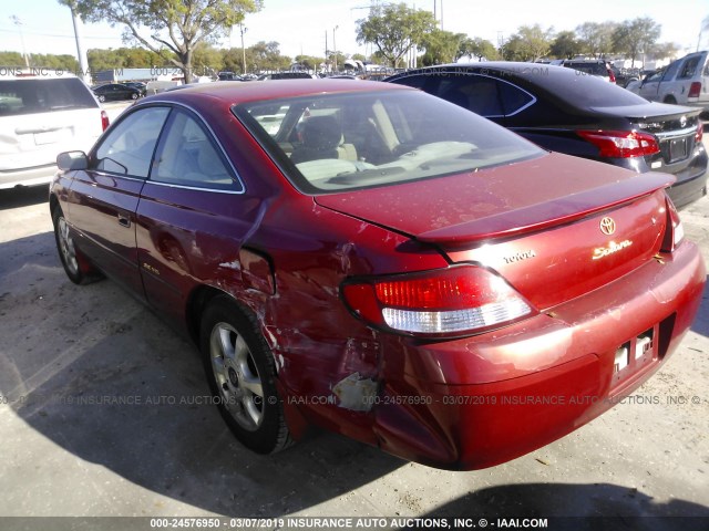 2T1CF22P71C481552 - 2001 TOYOTA CAMRY SOLARA SE/SLE წითელი ფოტო 3