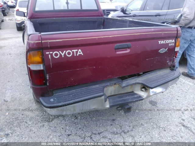 4TAVL52N9WZ087495 - 1998 TOYOTA TACOMA XTRACAB RED photo 6