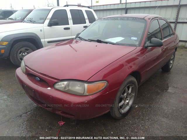 3FAFP13P32R186811 - 2002 FORD ESCORT BURGUNDY photo 2