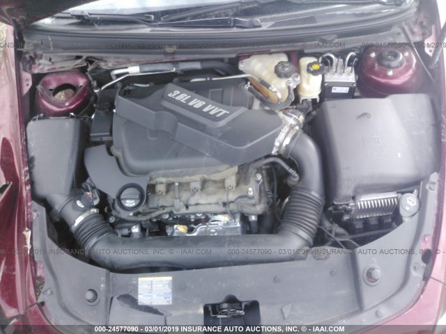 1G1ZK57779F136033 - 2009 CHEVROLET MALIBU LTZ წითელი ფოტო 10