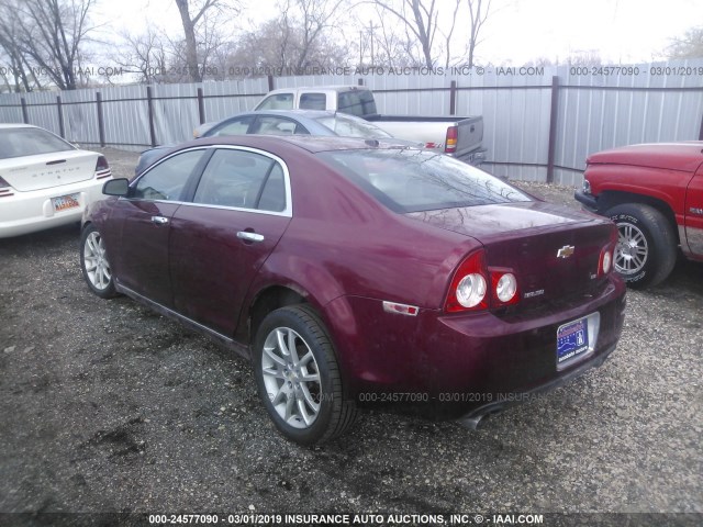 1G1ZK57779F136033 - 2009 CHEVROLET MALIBU LTZ წითელი ფოტო 3