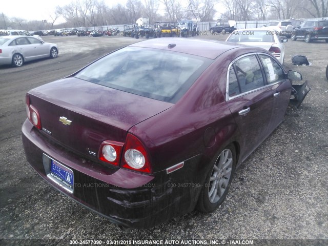 1G1ZK57779F136033 - 2009 CHEVROLET MALIBU LTZ წითელი ფოტო 4