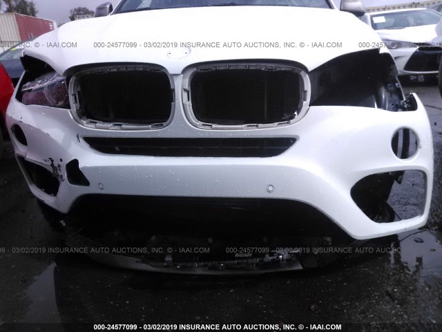 5UXKU0C58H0F99666 - 2017 BMW X6 SDRIVE35I WHITE photo 6