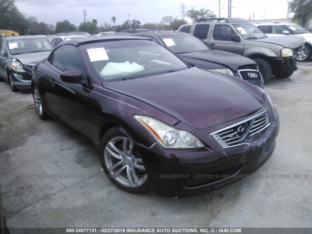 JN1CV6FE6AM352016 - 2010 INFINITI G37 SPORT BURGUNDY photo 1