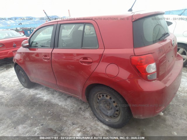 JTKKU10428J002899 - 2008 TOYOTA SCION XD RED photo 3