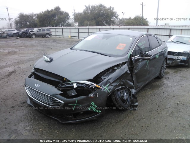 3FA6P0T94HR321041 - 2017 FORD FUSION SE GRAY photo 2