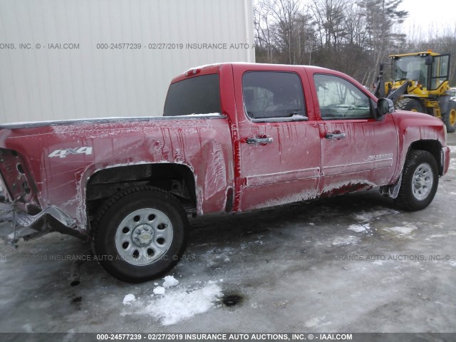 3GCPKREA3BG371084 - 2011 CHEVROLET SILVERADO K1500 LS RED photo 4