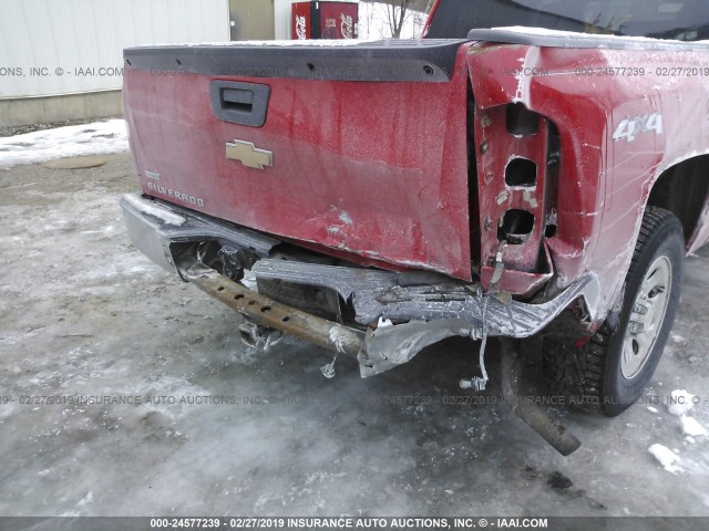 3GCPKREA3BG371084 - 2011 CHEVROLET SILVERADO K1500 LS RED photo 6