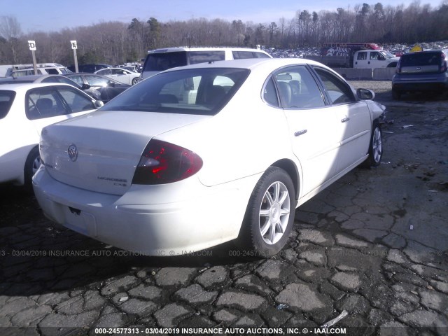 2G4WE587061156817 - 2006 BUICK LACROSSE CXS WHITE photo 4