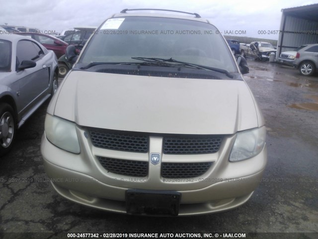 2B4GP44361R328145 - 2001 DODGE GRAND CARAVAN SPORT GOLD photo 6