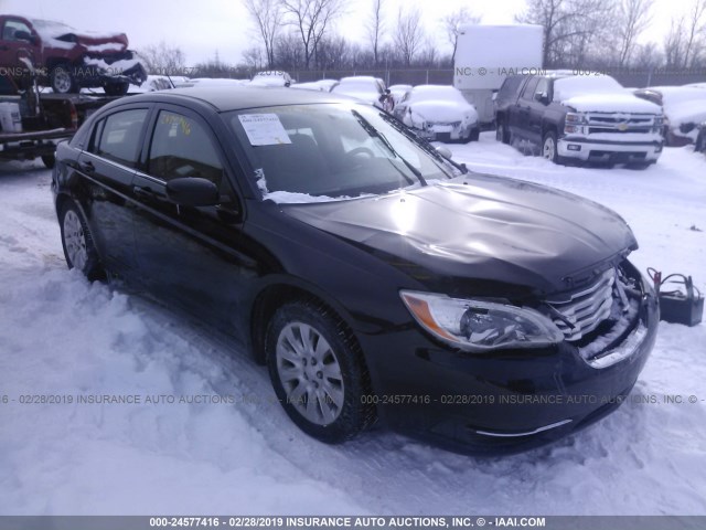 1C3CCBAB2CN179699 - 2012 CHRYSLER 200 LX BLACK photo 1