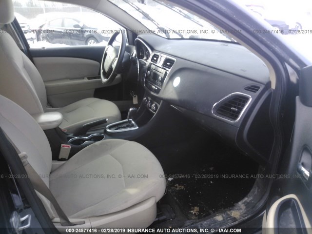 1C3CCBAB2CN179699 - 2012 CHRYSLER 200 LX BLACK photo 5