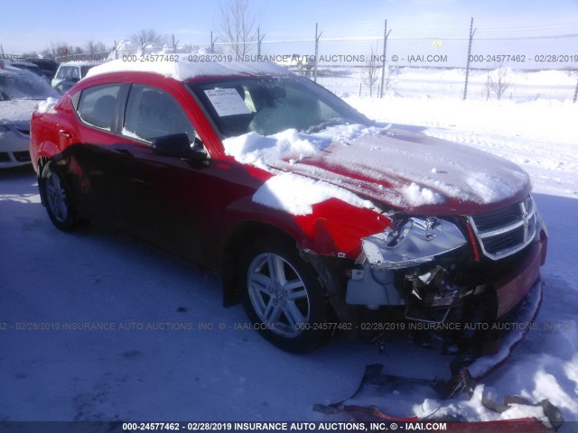 1B3LC56B59N508718 - 2009 DODGE AVENGER SXT/R/T RED photo 1