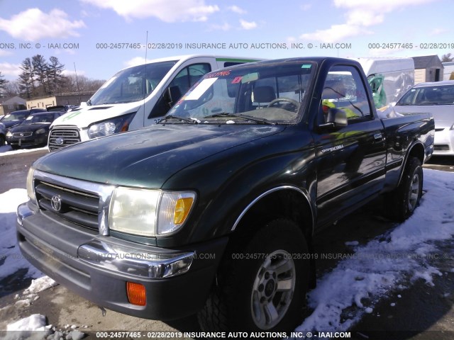 4TAPM62N9XZ501906 - 1999 TOYOTA TACOMA GREEN photo 2