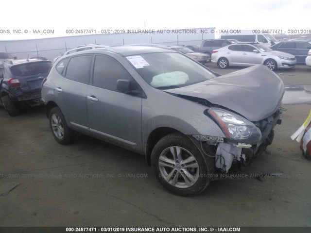 JN8AS5MT6FW153606 - 2015 NISSAN ROGUE SELECT S SILVER photo 1