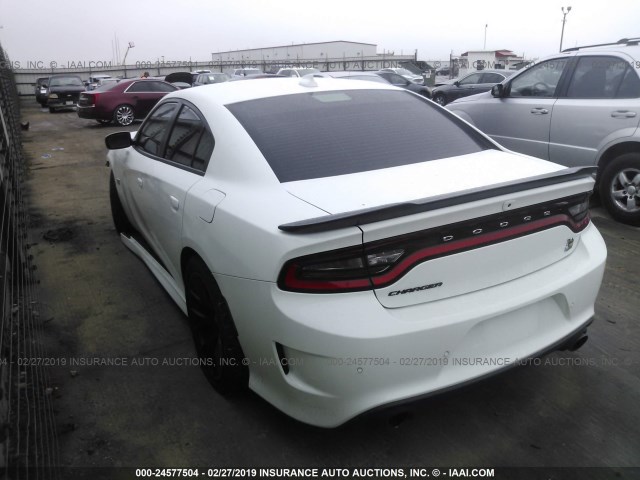 2C3CDXGJ8GH283797 - 2016 DODGE CHARGER R/T SCAT PACK WHITE photo 3