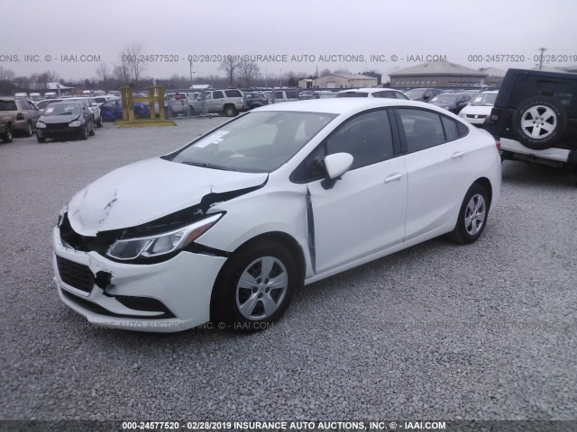 1G1BC5SM5J7236786 - 2018 CHEVROLET CRUZE LS WHITE photo 2