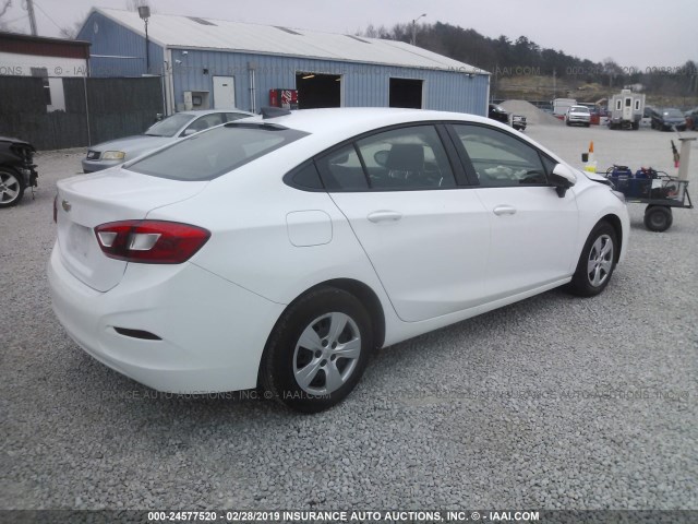 1G1BC5SM5J7236786 - 2018 CHEVROLET CRUZE LS WHITE photo 4