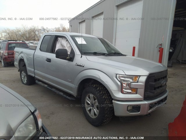 1FTEX1EP8GFB26630 - 2016 FORD F150 SUPER CAB SILVER photo 1