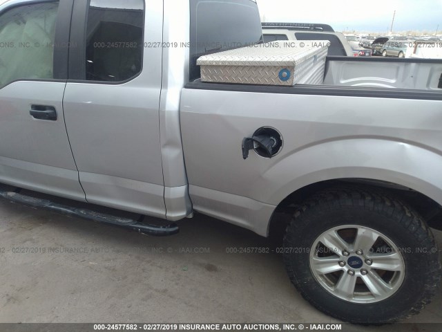 1FTEX1EP8GFB26630 - 2016 FORD F150 SUPER CAB SILVER photo 6