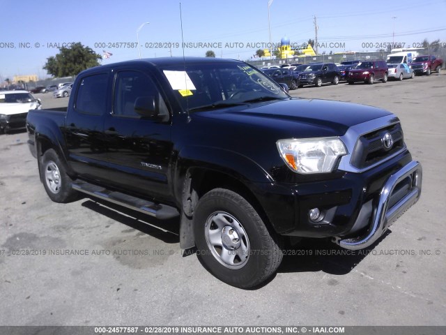 5TFJU4GN3EX052271 - 2014 TOYOTA TACOMA DOUBLE CAB PRERUNNER BLACK photo 1