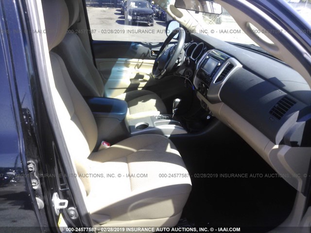 5TFJU4GN3EX052271 - 2014 TOYOTA TACOMA DOUBLE CAB PRERUNNER BLACK photo 5