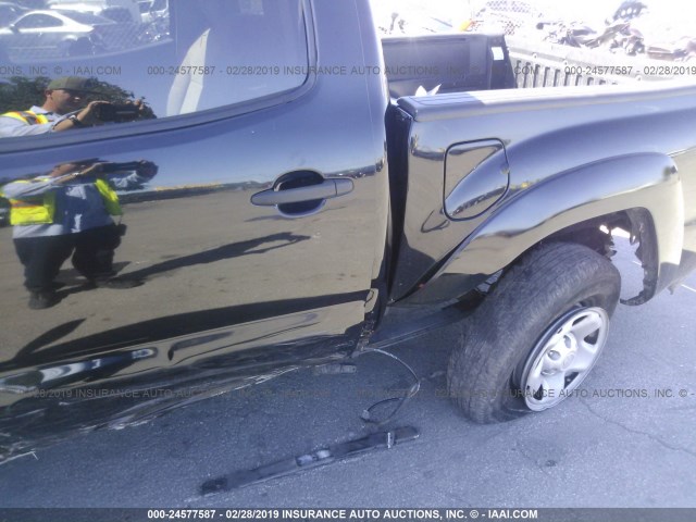 5TFJU4GN3EX052271 - 2014 TOYOTA TACOMA DOUBLE CAB PRERUNNER BLACK photo 6