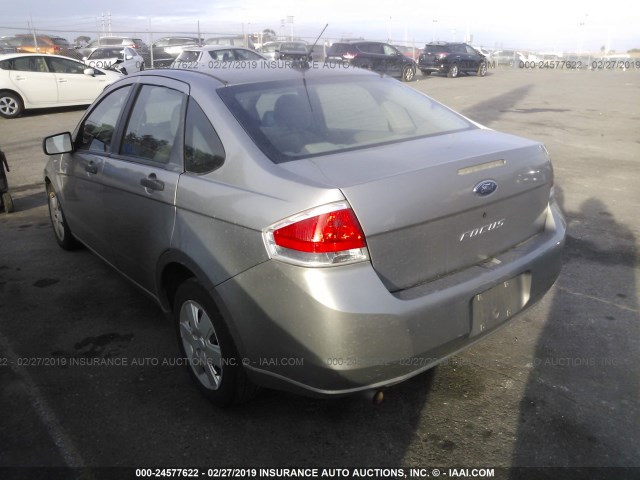 1FAHP34N58W248958 - 2008 FORD FOCUS S/SE GOLD photo 3