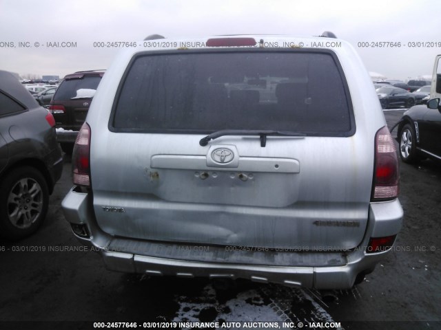 JTEBU14R840033602 - 2004 TOYOTA 4RUNNER SR5/SPORT SILVER photo 6