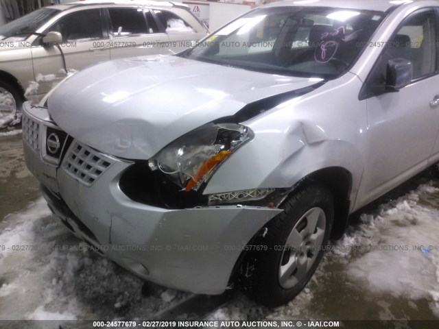 JN8AS5MV4AW602386 - 2010 NISSAN ROGUE S/SL/KROM SILVER photo 6