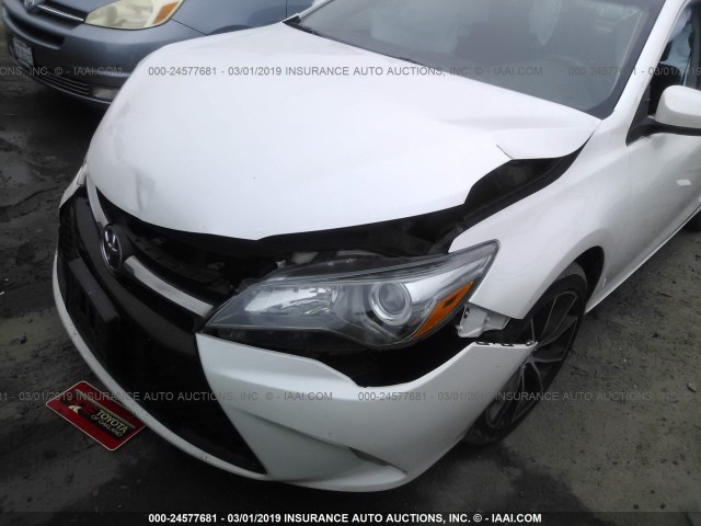 4T1BF1FK0FU912629 - 2015 TOYOTA CAMRY LE/XLE/SE/XSE WHITE photo 6