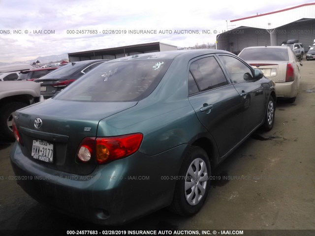 1NXBU4EE0AZ226005 - 2010 TOYOTA COROLLA S/LE/XLE GREEN photo 4