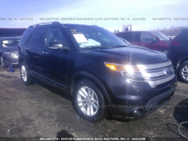 1FM5K7D83DGC77162 - 2013 FORD EXPLORER XLT BLACK photo 1