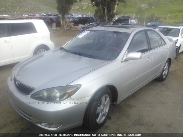 4T1BE32K23U198759 - 2003 TOYOTA CAMRY LE/XLE/SE GRAY photo 2